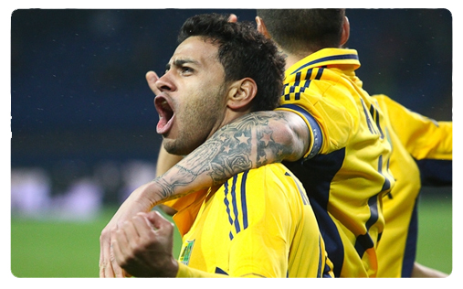 Cleiton Xavier et le Metalist prennent la seconde place